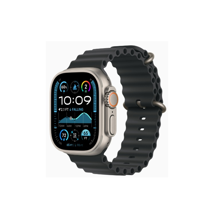 Apple Watch Ultra 2 49 �� Titanium Case, ���������/Black Ocean Band (2024)