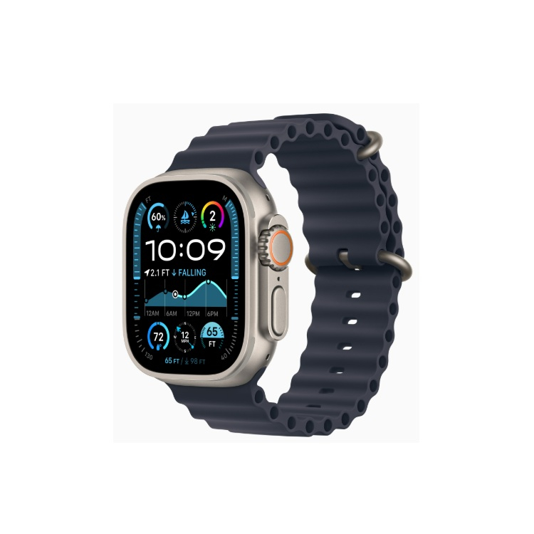 Apple Watch Ultra 2 49 �� Titanium Case, ���������/Navy Ocean Band (2024)