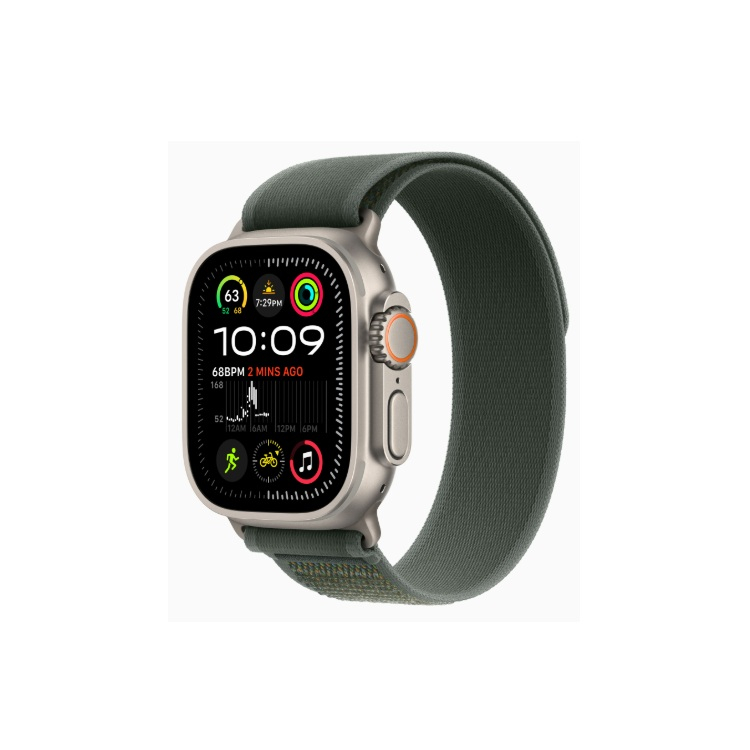 Apple Watch Ultra 2 49 �� Titanium Case, ���������/Green Trail Loop (2024)