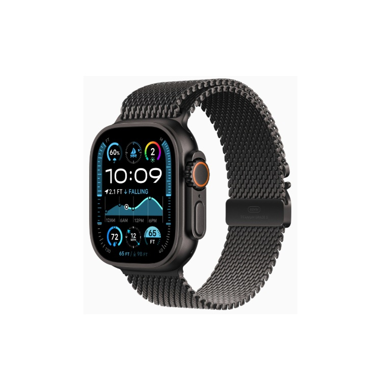 Apple Watch Ultra 2 49 �� Titanium Case, ������/Black Titanium Milanese Loop (2024)