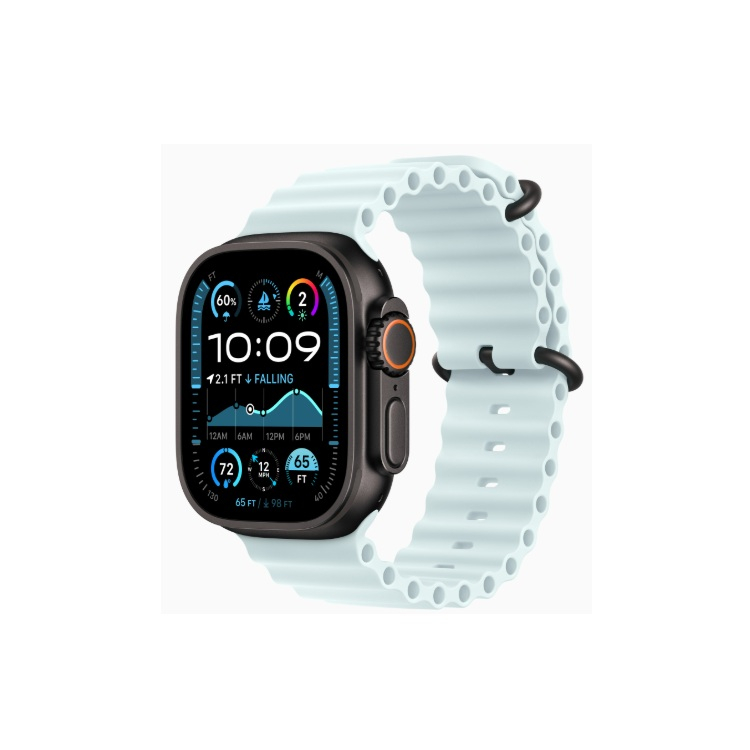 Apple Watch Ultra 2 49 �� Titanium Case, ������/Ice Blue Ocean Band (2024)