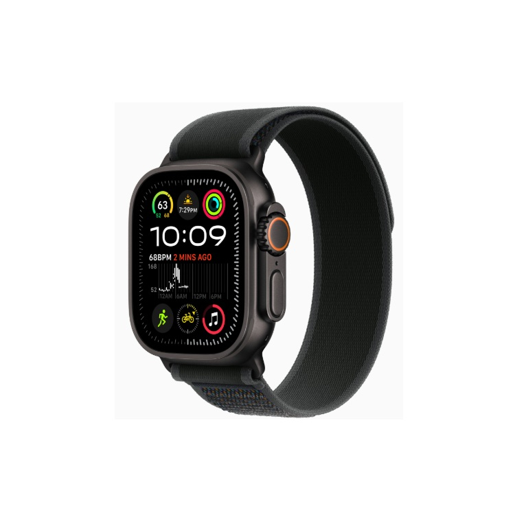Apple Watch Ultra 2 49 �� Titanium Case, ������/Black Trail Loop (2024)