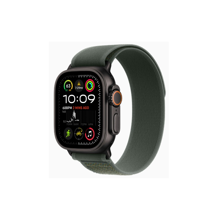 Apple Watch Ultra 2 49 �� Titanium Case, ������/Green Trail Loop (2024)